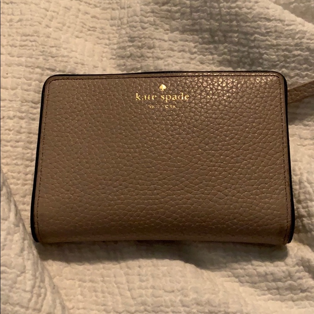 Kate spade taupe wallet